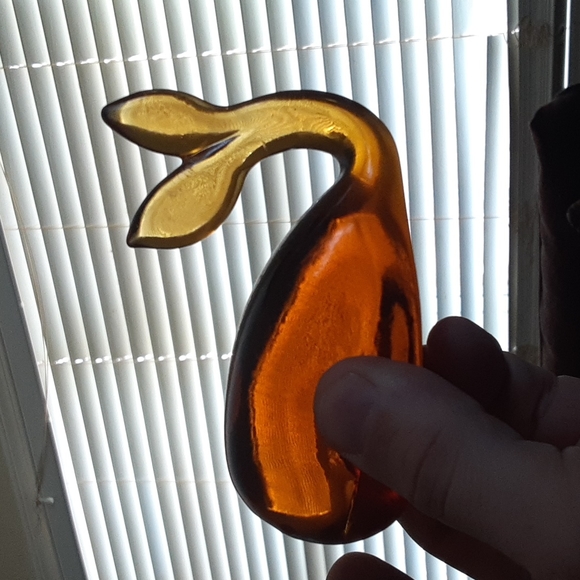 Vintage hand blown glass whale - Picture 3 of 3